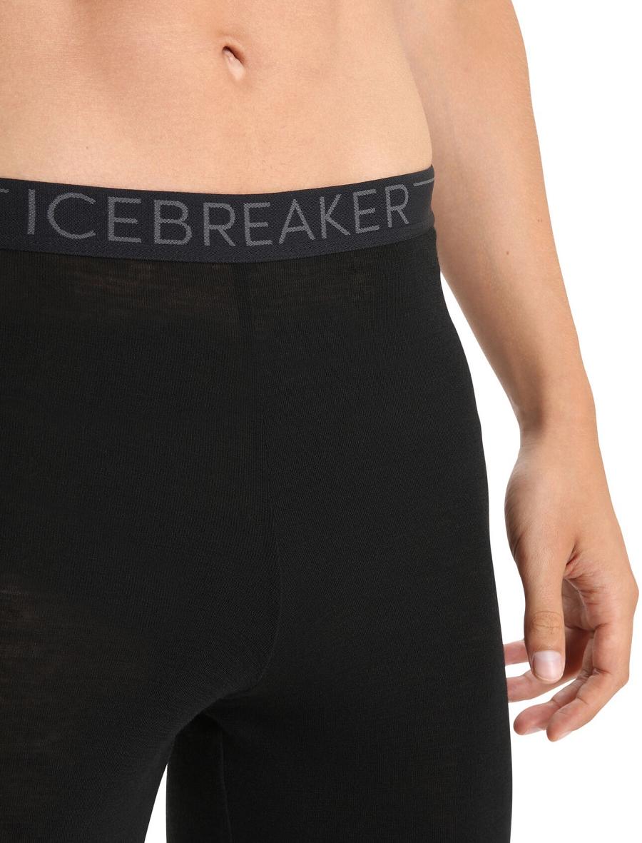 Icebreaker Merino 175 Everyday Thermal Férfi Leggings Fekete | HU 1139XYUF